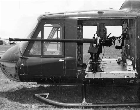 Us Army Uh 1b Huey Helicopter Armed With An M139 20mm Autocannon In