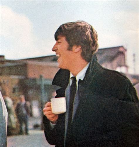 John Lennon With His Tea 1964 John Lennon Beatles Lennon Beatles