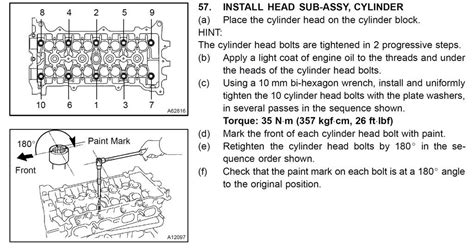 What Are The Cylinder Head Bolt Torque Specs For A L Model My XXX Hot