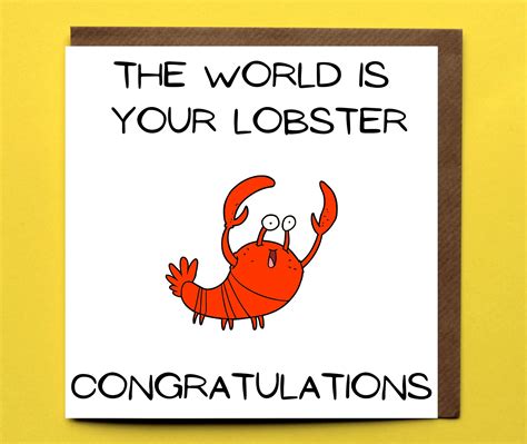 The World Is Your Lobster Congratulations Lpc