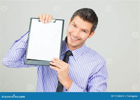 Businessman With Clipboard Stock Photo Image Of Corporate 11146612