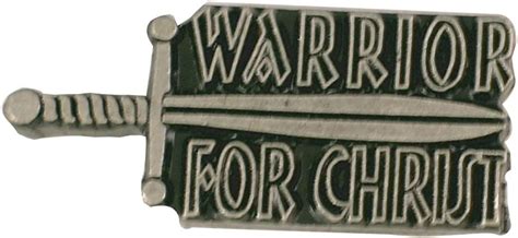Stockpins Warrior For Christ Lapel Pin Christian Pins For