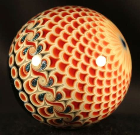 Borosilicate Art Glass Marble Marbles Richard Hollingshead Ii Hand