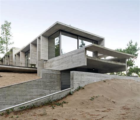 Exposed Concrete Houses In Argentina 50 Projects And Their Floor Plans