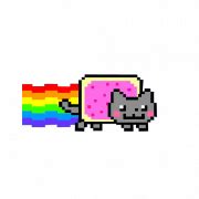 Original of meme goes from the tweet of xavierbfb where his cat was chirping at bug. Nyan Cat PNG Transparent Images | PNG All