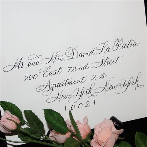 Calligraphy Wedding Envelope Addressing Splendid Script By Etsy