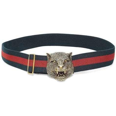 Gucci Tiger Buckle Web Belt Real Leather Belt Genuine Leather Belt Belt
