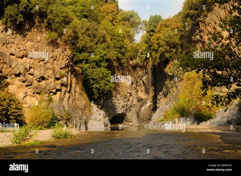 The Alcantara Gorge In Sicily Italy Stock Photo Alamy
