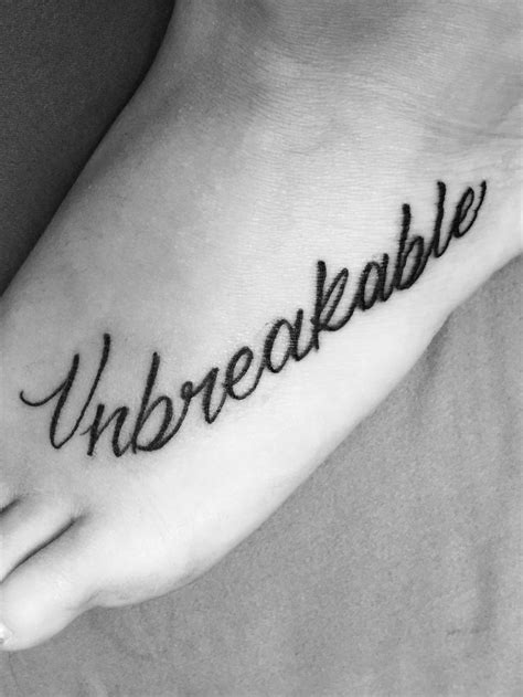 Today we r gonna upload a video about a instagram queen with her friends 3 girls that is unbreakable relates that their friendship. Unbreakable tattoo on left foot | Unbreakable tattoo ...