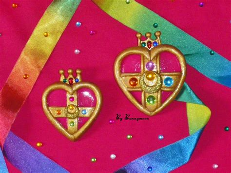 sailor moon s manga heart brooch locket by bunnymoon cosplay on deviantart