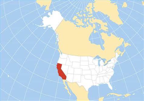 Physical map of california showing major cities, terrain, national parks, rivers, and surrounding countries with international borders and outline maps. Map of California State, USA - Nations Online Project