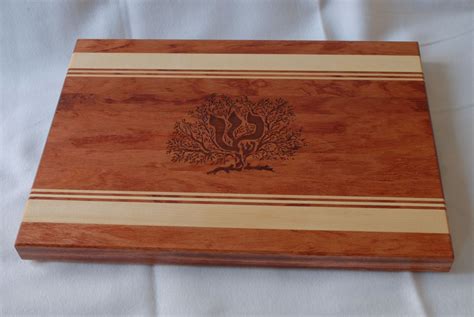 Hand Made Engraved Wood Cutting Board Personalized With