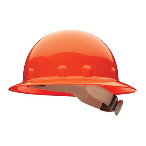 Fibre Metal E1rw Full Brim Hard Hat Ratchet Suspension Orange