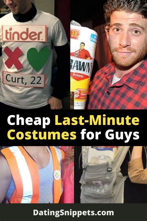 Cheap Last Minute Costumes For Guys And College Diy Halloween
