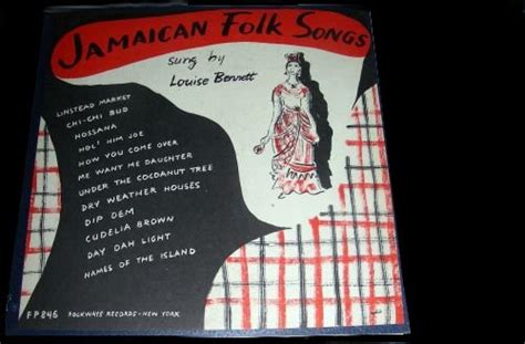 Louise Bennett Jamaican Folk Songs 1954 Vinyl Discogs