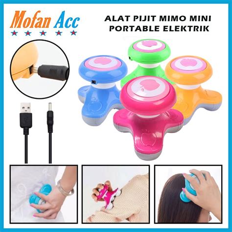 Jual Alat Pijat Mimo Mini Portable Massager Elektrik Usb Refleksi Pijit Urut Kepala Leher Bahu