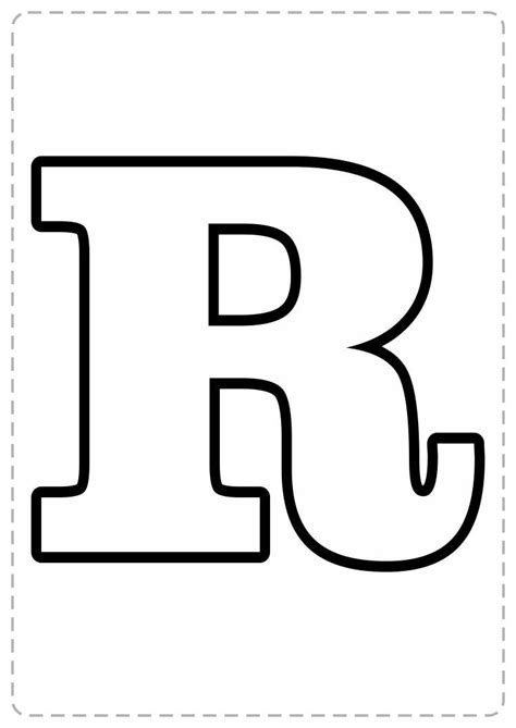 Letra R Para Colorear Letras Para Imprimir Letras Mayusculas Para