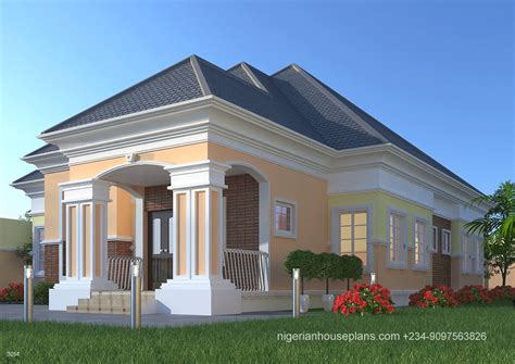 3 Bedroom Bungalow Ref 3014 Nigerian House Plans