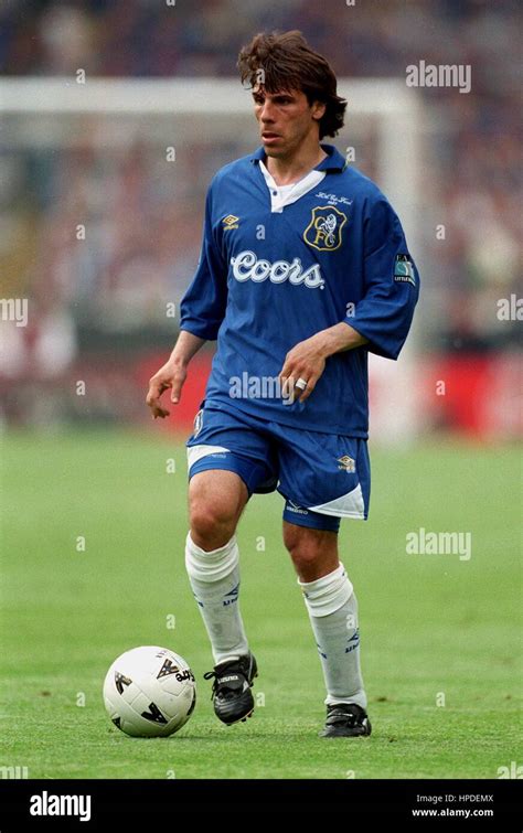 Gianfranco Zola Chelsea Fc 20 May 1997 Stock Photo Alamy