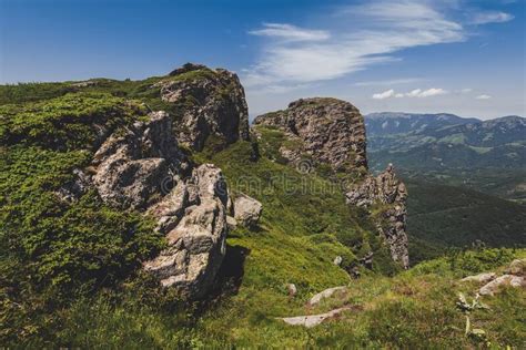 Babin Zub Rock Of Stara Planina Mountain Stock Image Image Of Trails