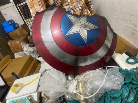 Captain America Broken Shield Metal Prop Replica Avengers Etsy