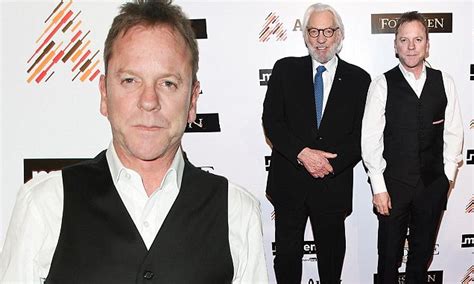 Kiefer Sutherland Stands Alongside His Dad Donald At La Screening Of