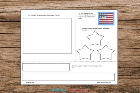 American Flag Craft Free Template Crafting Jeannie Crafting Jeannie