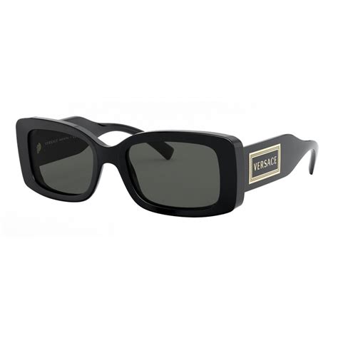 Versace Sunglasses 90s Vintage Logo Black Sunglasses Versace Eyewear Avvenice