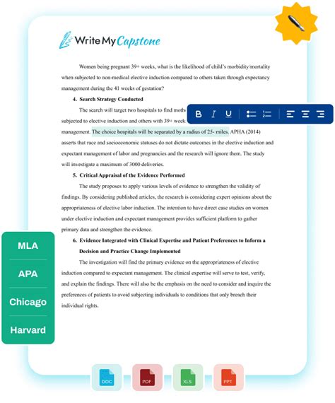 How To Write A Capstone Proposal Writing Format Guide