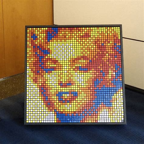 Artist Creates Giant Portraits Of Famous Faces With Thousands Of Rubik