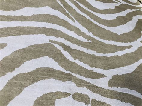 Free delivery and returns on ebay plus items for plus members. African BEIGE & CREAM Zebra Stripes Print Linen Look ...