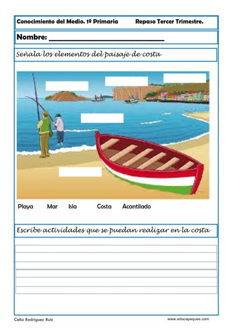 Actividad Paisajes Para Niños De Primaria Cucaluna