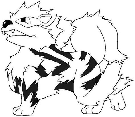 Arcanine Coloring Picture Of Pokemon 59