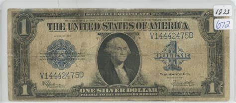 1923 Usa One Silver Dollar Bill Schmalz Auctions