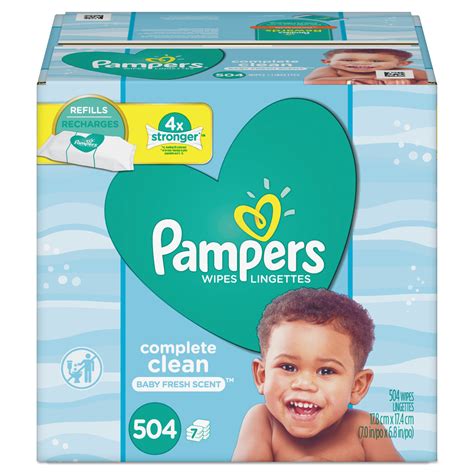 Pampers Complete Clean Baby Wipes 1 Ply Baby Fresh 504pack 75473