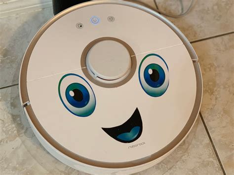 Decal sticker for robot vacuum cleaner or laptop. Happy Face Sticker