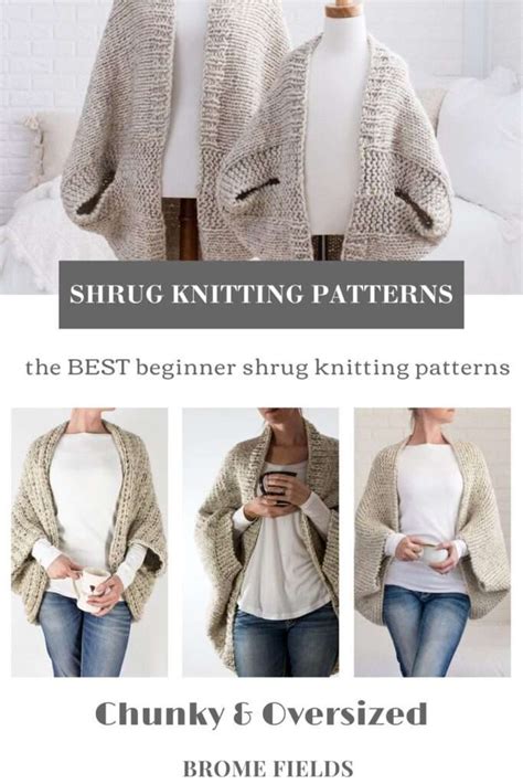 The Best Shrug Knitting Patterns Brome Fields
