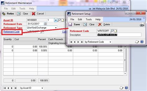 Any gain or loss, if the asset item is not fully depreciated when it is disposed….journal entry for asset items that are. Fixed Asset Retirement, Write-off, Disposal in Dynamics GP