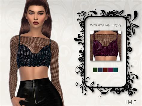 Imf Mesh Crop Top Hayley The Sims 4 Catalog