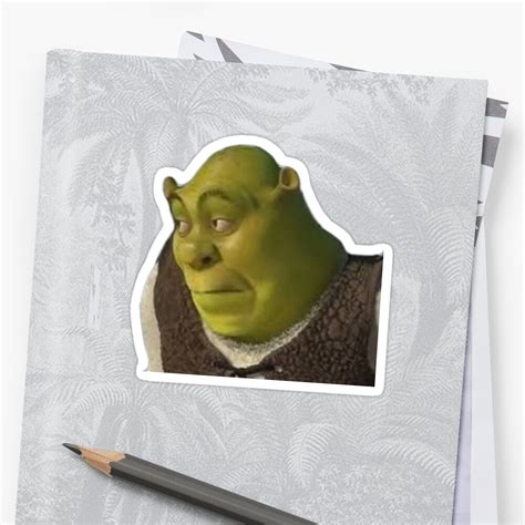 Shrek Meme Sticker By Collier225 Redbubble
