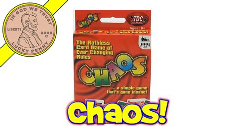 We had a paid preview copy of the new odd 1s out card game called cafe chaos. Chaos Card Game - A Simple Game That's Gone Insane, TDC ...