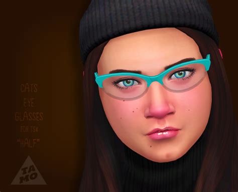 Tamo Cats Eye Glasses Converted From Ts3 To Ts4 • Sims 4 Downloads