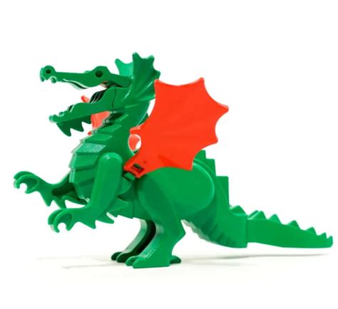 Lego Classic Green Dragon Minifigure With Red Wings 6076 6082 6087 27