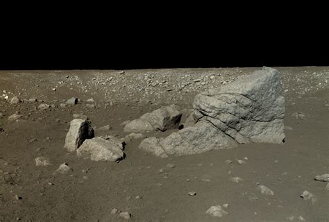 The Moons Surface In True Color And High Resolution Chinas Yutu