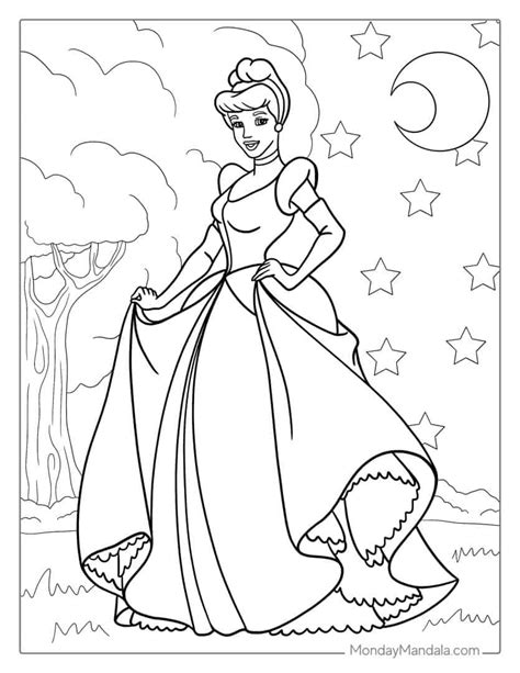 Cinderella Coloring Pages Free Pdf Printables