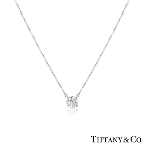Tiffany Co Platinum Diamond Pendant 1 29ct H VS1 XXX Rich Diamonds