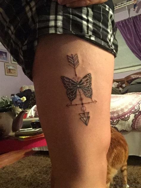71 Pretty Butterfly Tattoos On Thigh Tattoo Designs