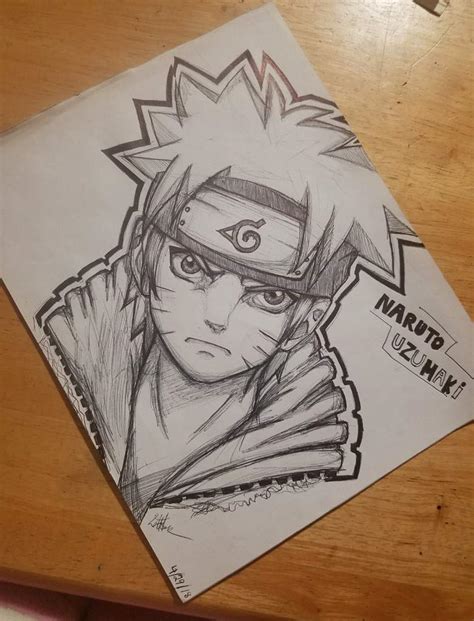 Naruto Uzumaki Ballpoint Pen Drawing Naruto Amino