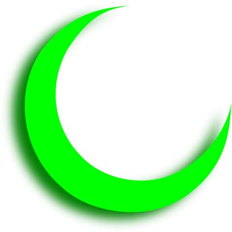 Green Crescent Clip Art At Vector Clip Art Online Royalty