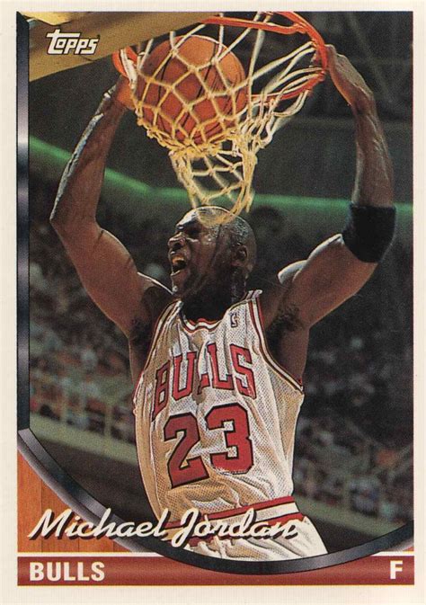 Two michael jordan rookie cards set records at auction this past weekend. Topps '93-94 Michael Jordan Error Card - Pro Hoops Journal